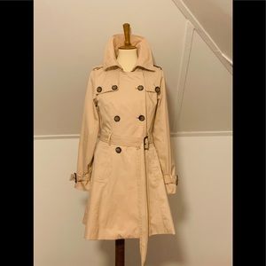 Khaki Button Raincoat